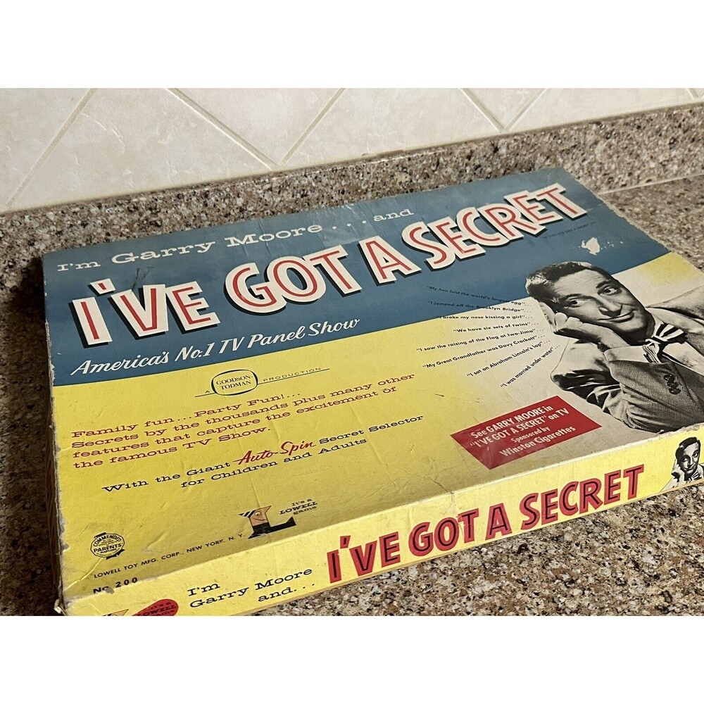 Vintage Lowell Toys Boardgame I've Got A Secret‎ Box Fair